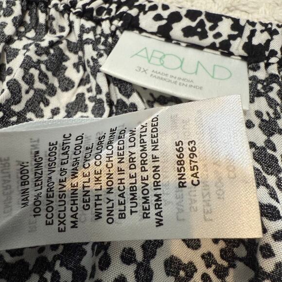 Abound lightweight 3X Mini Moo smocked fit and flare dress D4 3043 - Picture 5 of 8